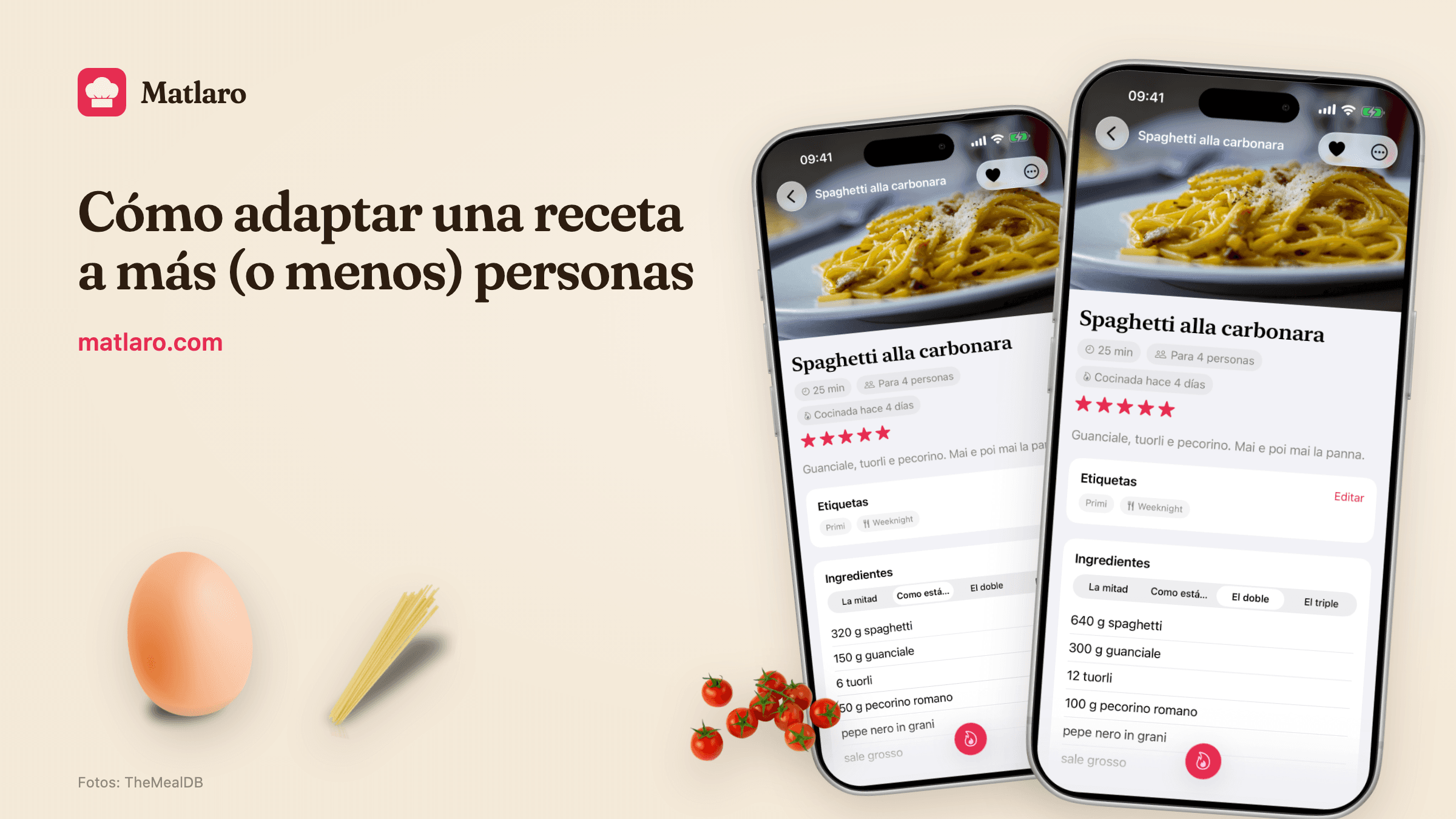 Una receta guardada con sus ingredientes y su elaboración
