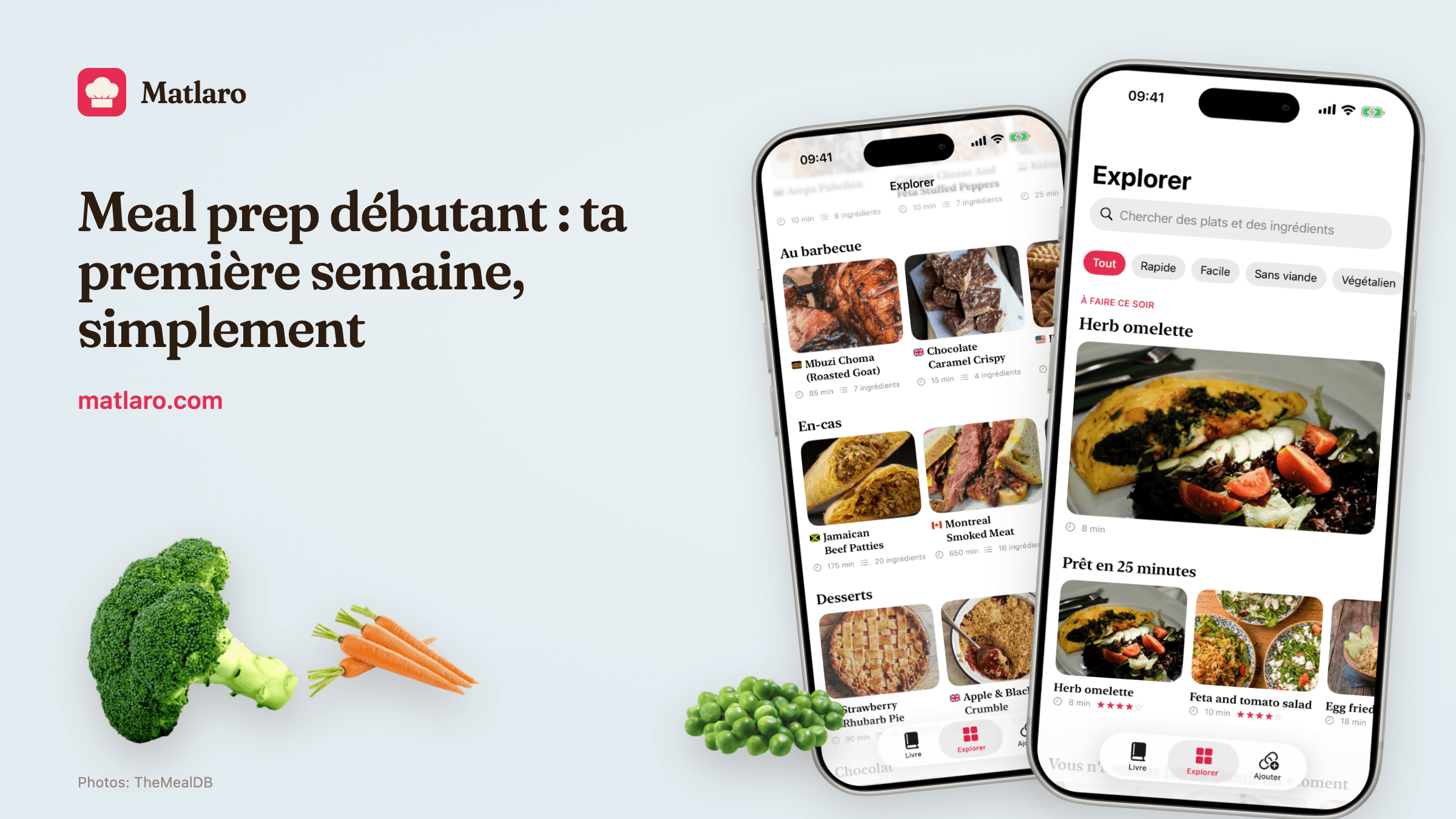 Des étagères de plats, classées par cuisine du monde