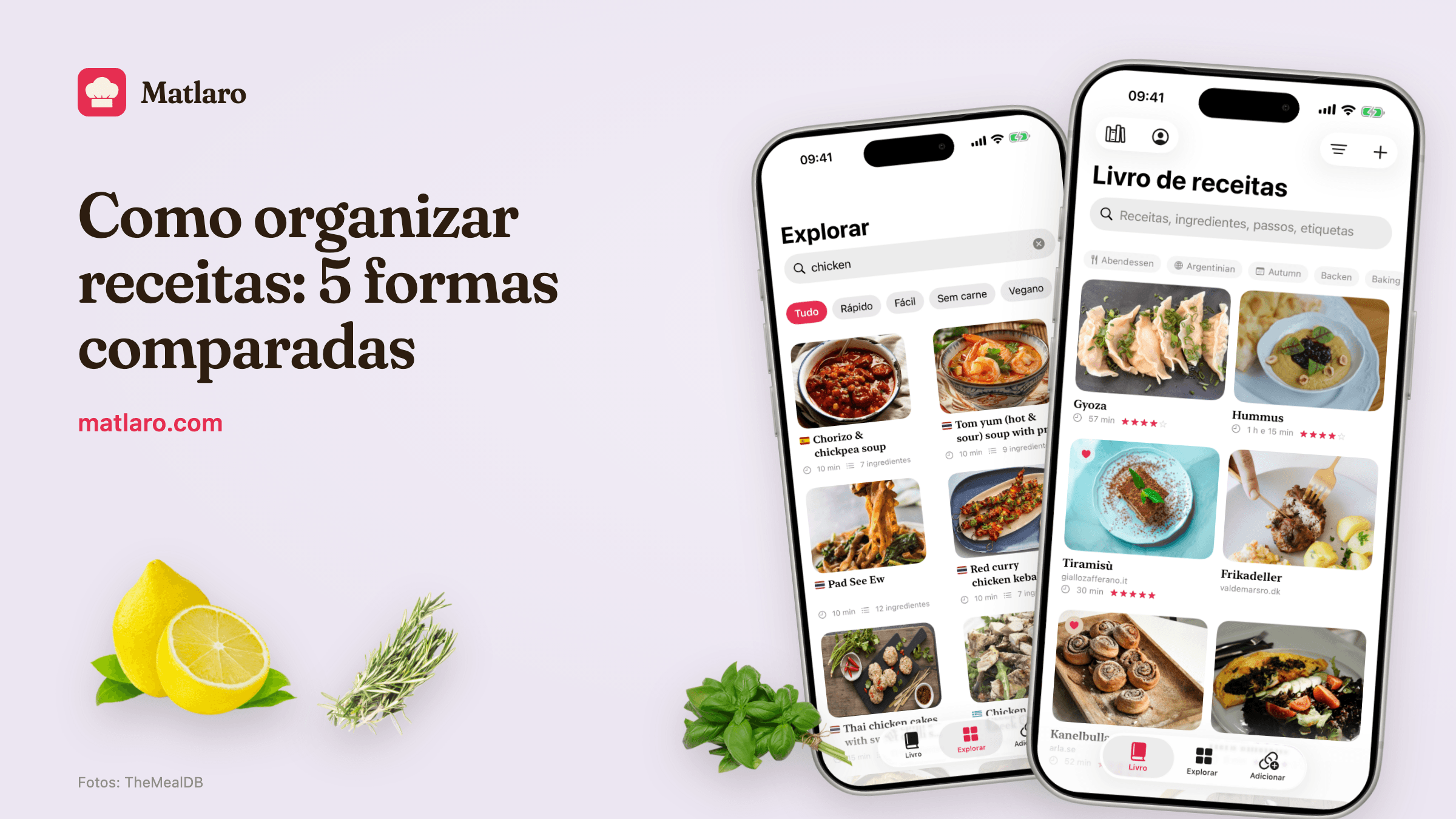 A biblioteca de livros com as receitas guardadas